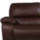preview thumbnail 15 of 18, Porter Ramsey Brown Embossed Microfiber Dual Reclining Loveseat with Center Console - 40"H x 38"D x 81"W