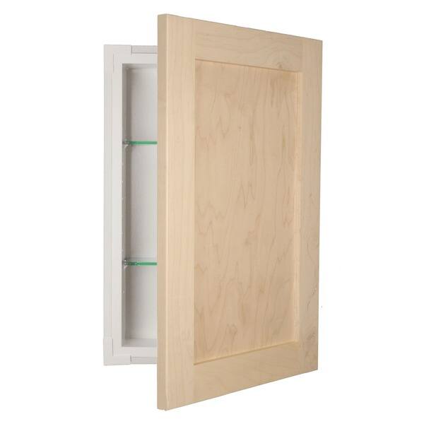 Shaker Style Frameless Recessed In Wall Bathroom Medicine Storage Cabinet Overstock 14520389