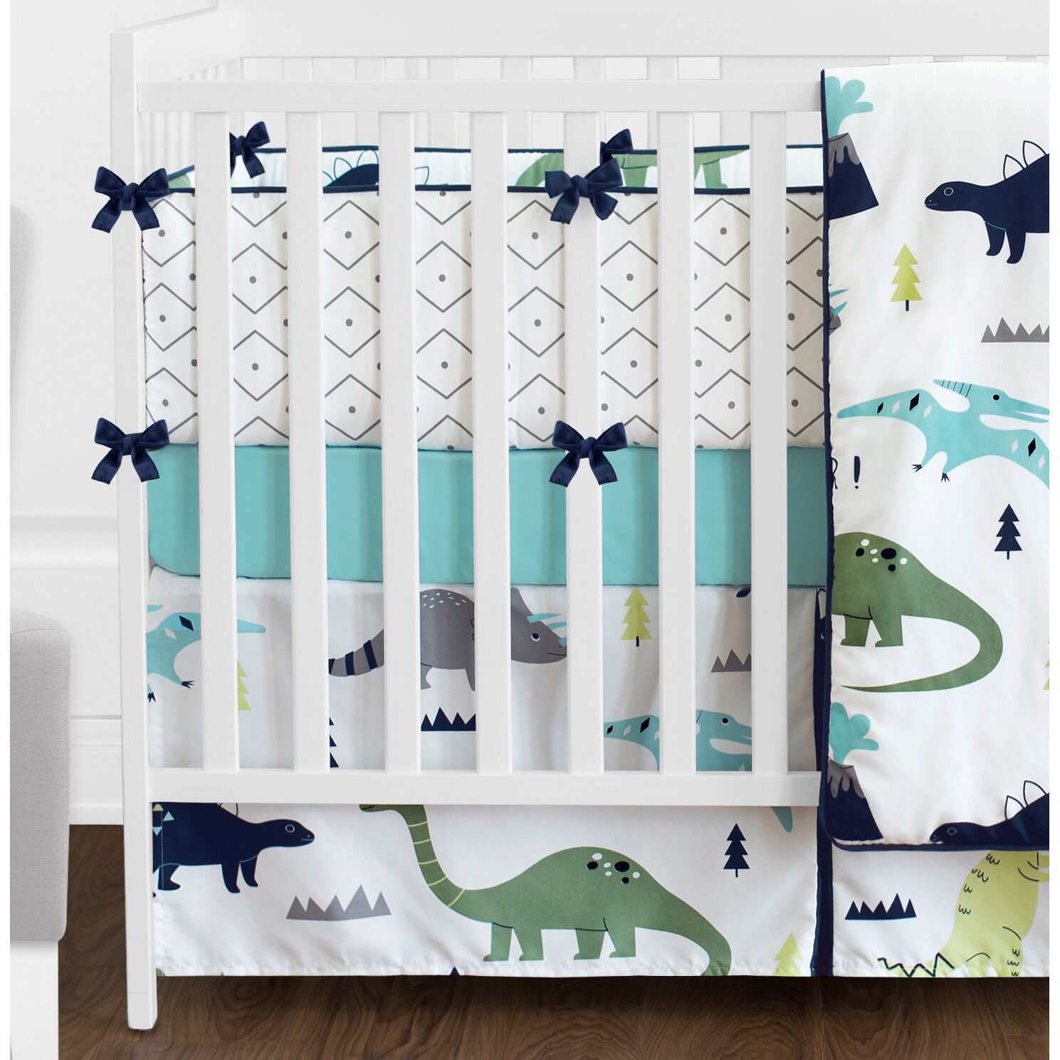 dinosaur crib bedding girl