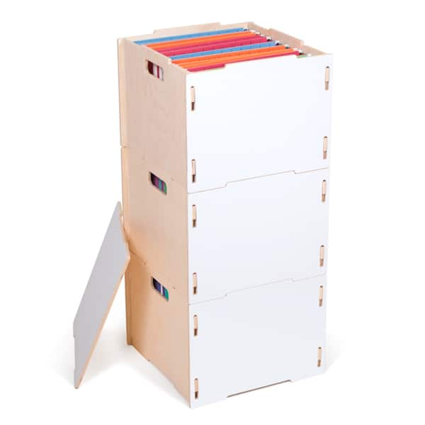 Modern Wood Hanging File Boxes - Bed Bath & Beyond - 14521079