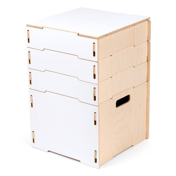 Shop Wood Stackable Art And Craft Storage Boxes Free Shipping