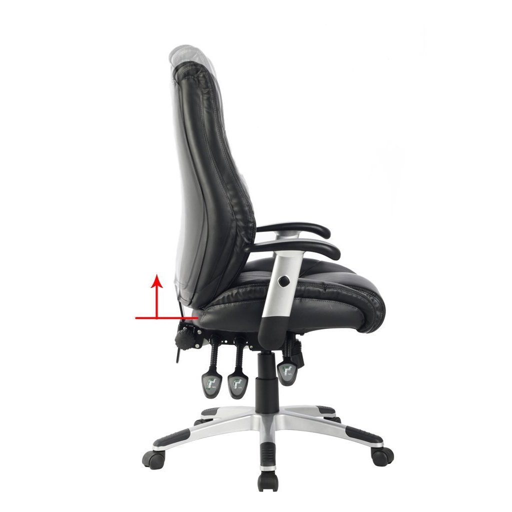 Viva Office Ergonomic High Back Bonded Leather Executive Office Chair with  Soft Spring Pack - Bed Bath & Beyond - 14521171