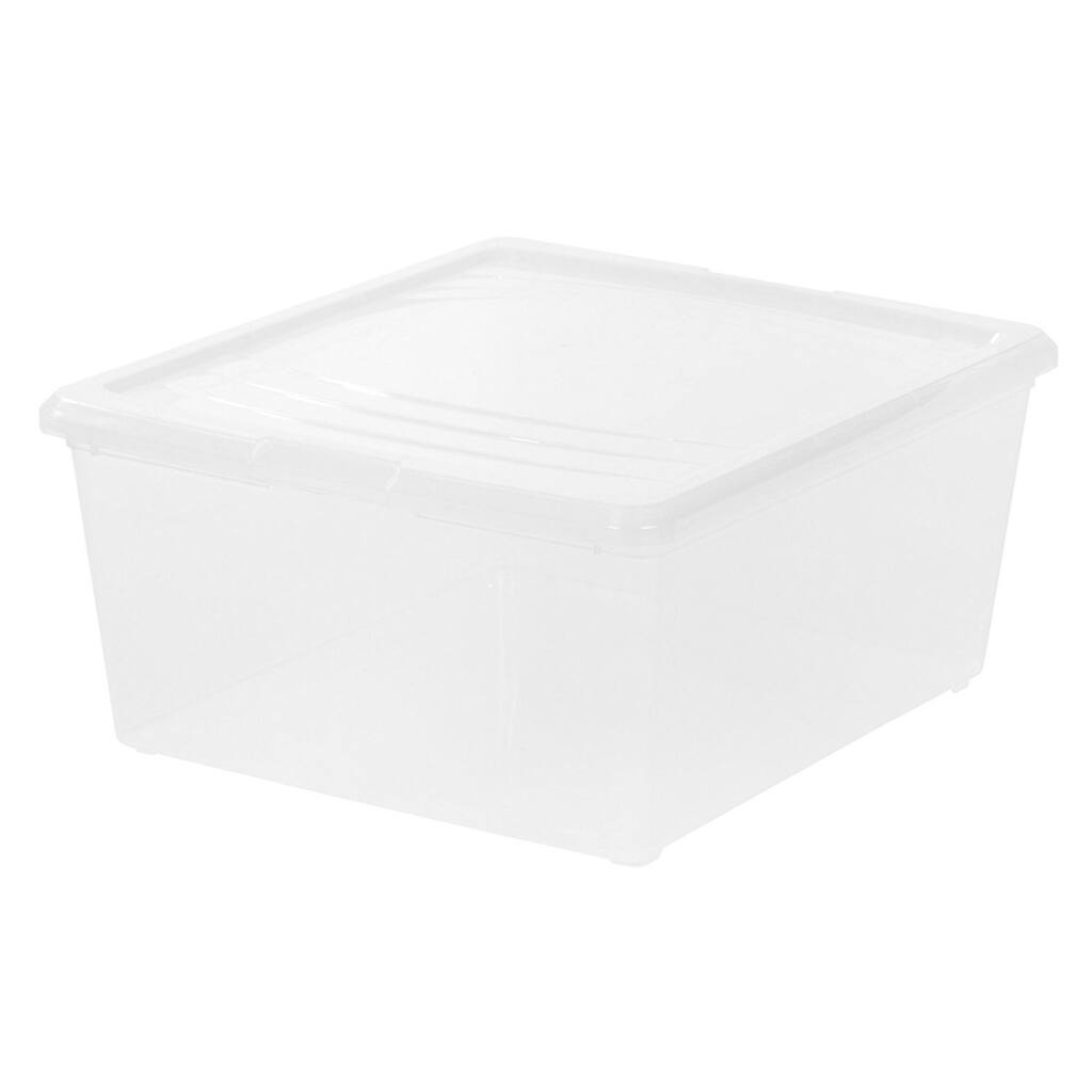 IRIS Clear Plastic Storage Box - 21 Quart