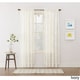 preview thumbnail 3 of 9, No. 918 Alison Rod Pocket Lace Curtain Panel 58"w x 72"l - 72 Inches - Ivory