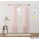 preview thumbnail 2 of 9, No. 918 Alison Rod Pocket Lace Curtain Panel 58"w x 63"l - 63 Inches - Rose