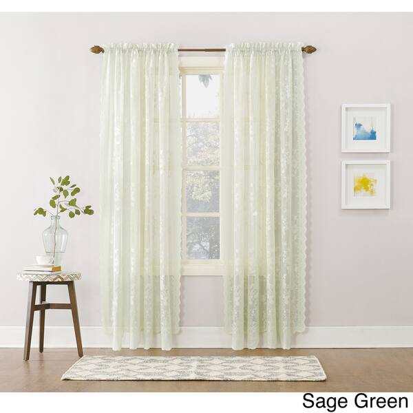 Shop No 918 Alison Rod Pocket Lace Curtain Panel Free Shipping