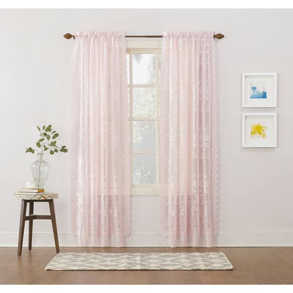 slide 2 of 11, No. 918 Alison Rod Pocket Lace Curtain Panel