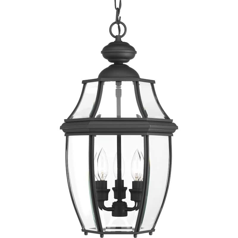 New Haven Aluminum 3-light Hanging Lantern