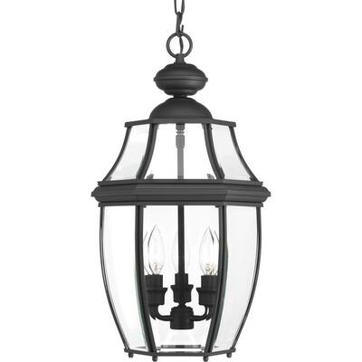 New Haven Aluminum 3-light Hanging Lantern