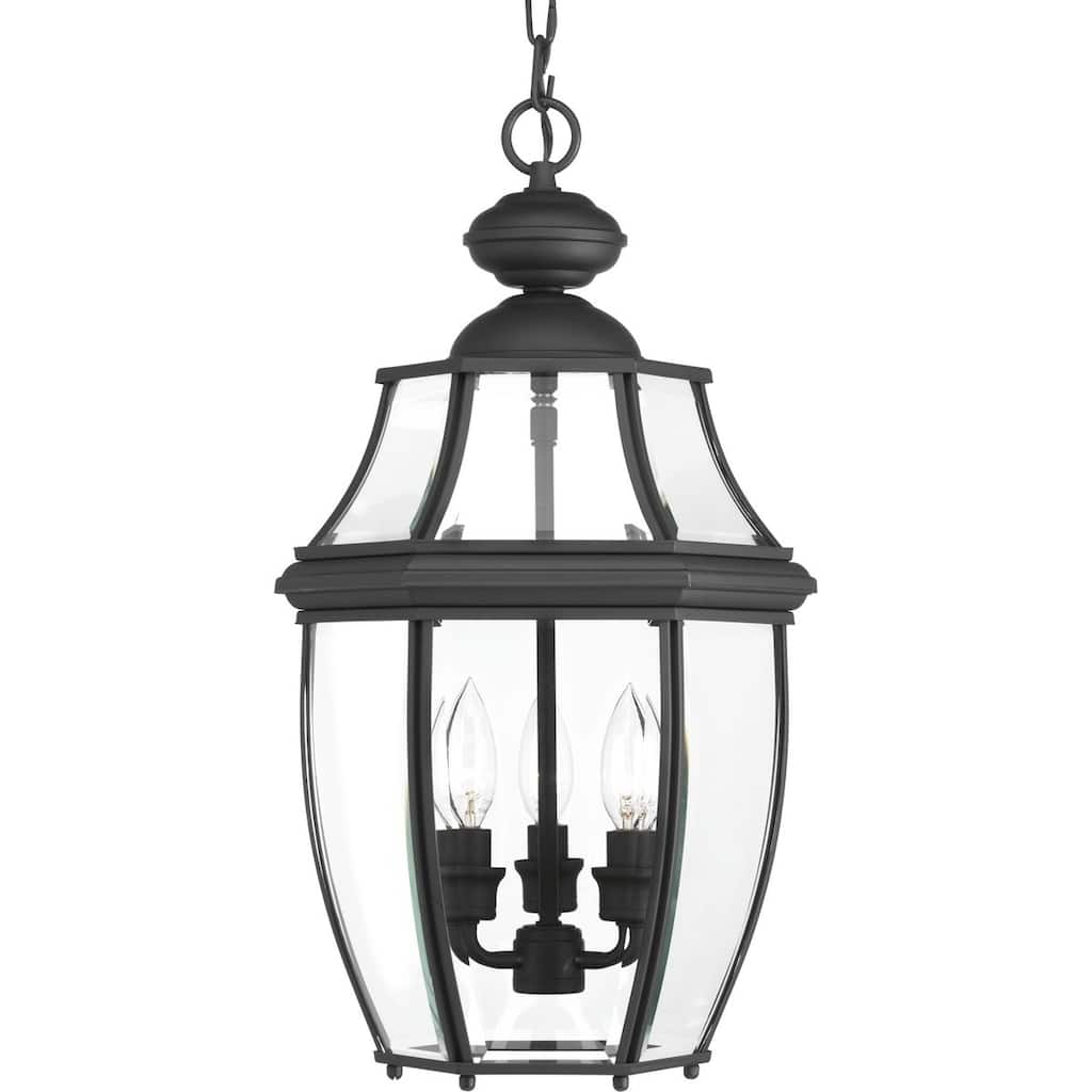 New Haven Aluminum 3-light Hanging Lantern