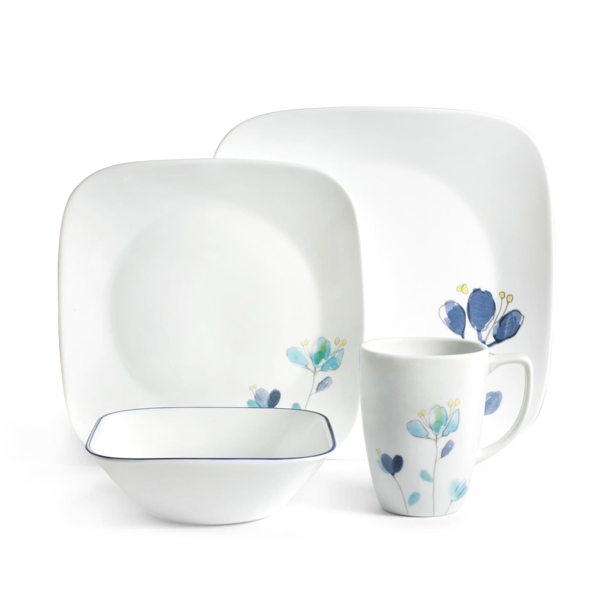 Corelle Dalena Square 16-piece Dinnerware Set Bed Bath Beyond
