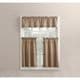 preview thumbnail 68 of 66, No. 918 Martine Microfiber Semi-Sheer Rod Pocket Kitchen Curtain Valance and Tiers Set 54" X 36" - Taupe