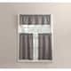 No. 918 Martine Microfiber Semi-Sheer Rod Pocket Kitchen Curtain Valance and Tiers Set