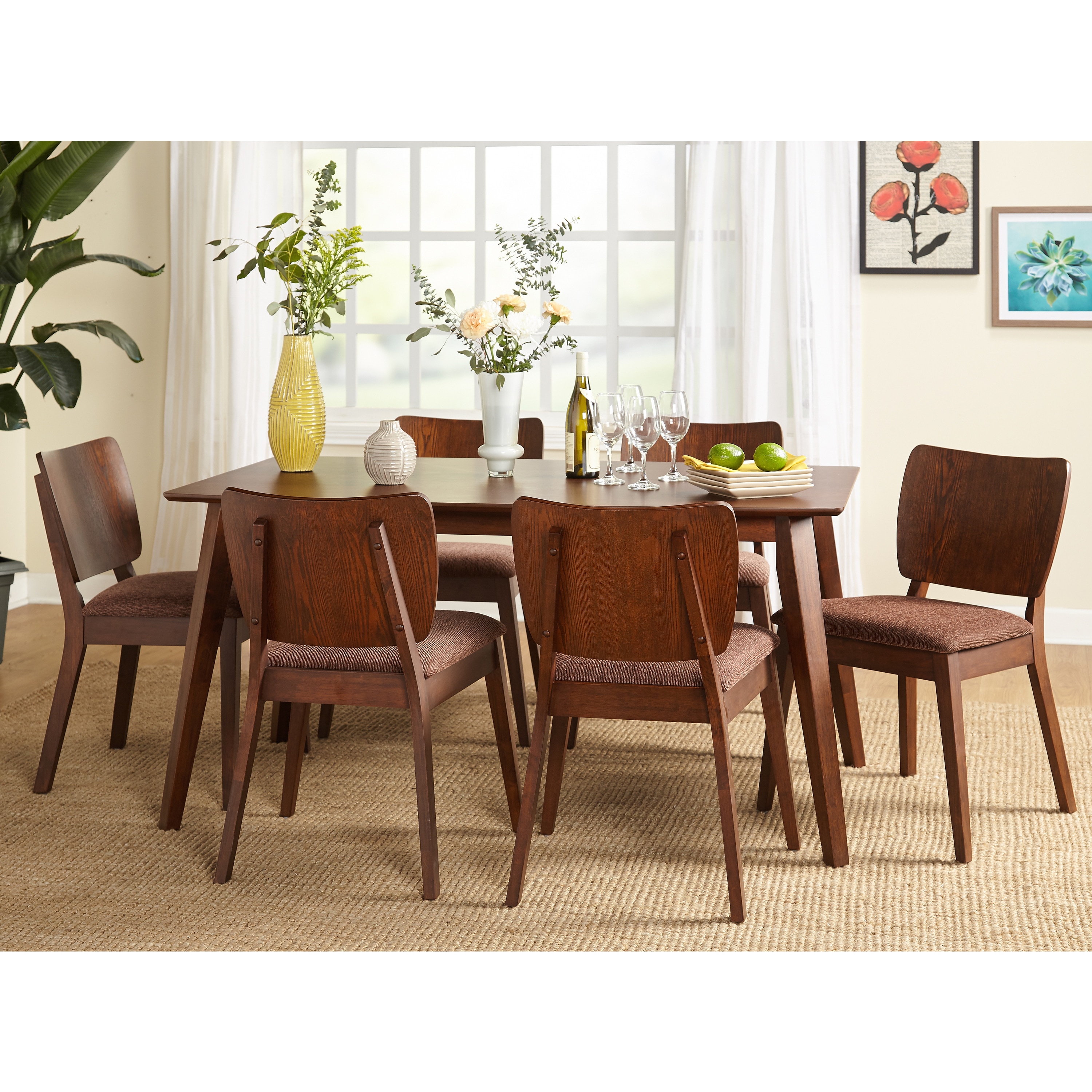 Simple Living Bernard Mid Century Dining Sets Simple Living Bernard Mid Century Dining Sets