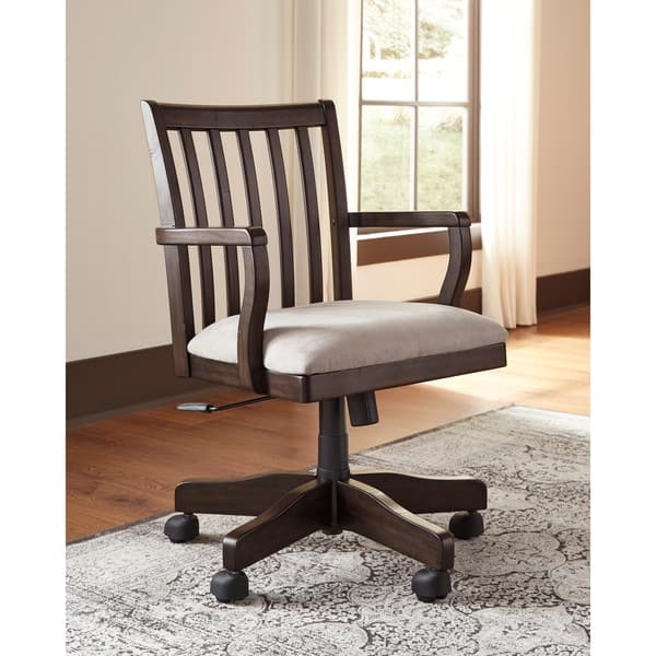 Shop Signature Design By Ashley Townser Grey Home Office Swivel