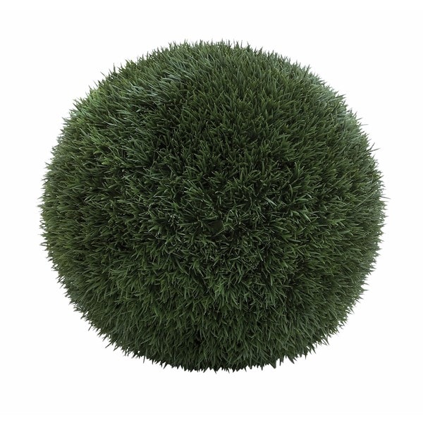 Green Iron Wire and Plastic Grass Ball