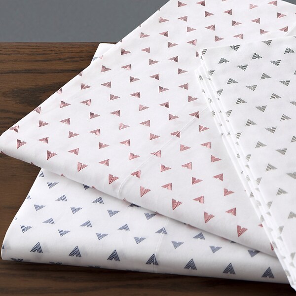 Cleo 250 Thread Count Cotton Percale Pillowcases (Set of 2)