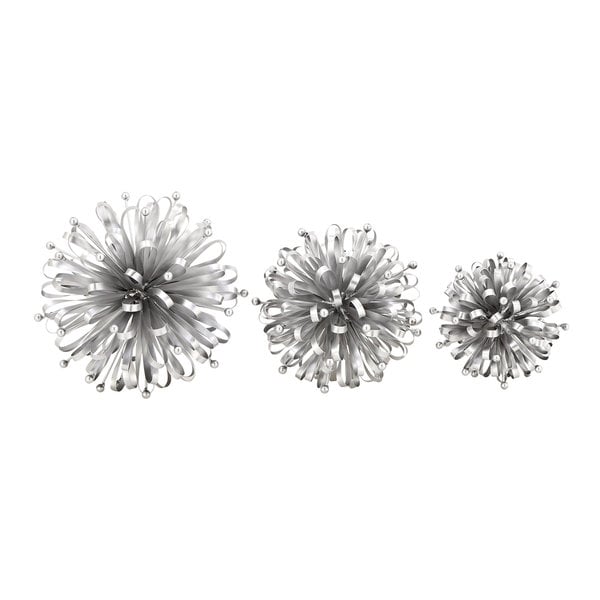 Silver Orchid Mackaill Silver Metal Stars (Set of 3)