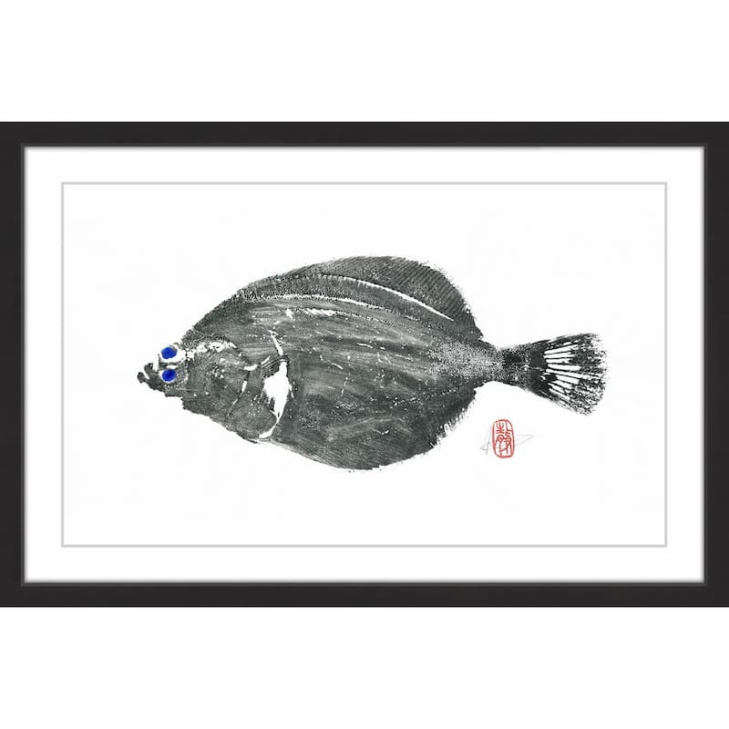 'Parrot Fish' Framed Painting Print - 60 x 40