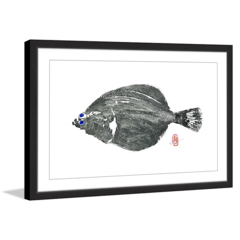 'Parrot Fish' Framed Painting Print