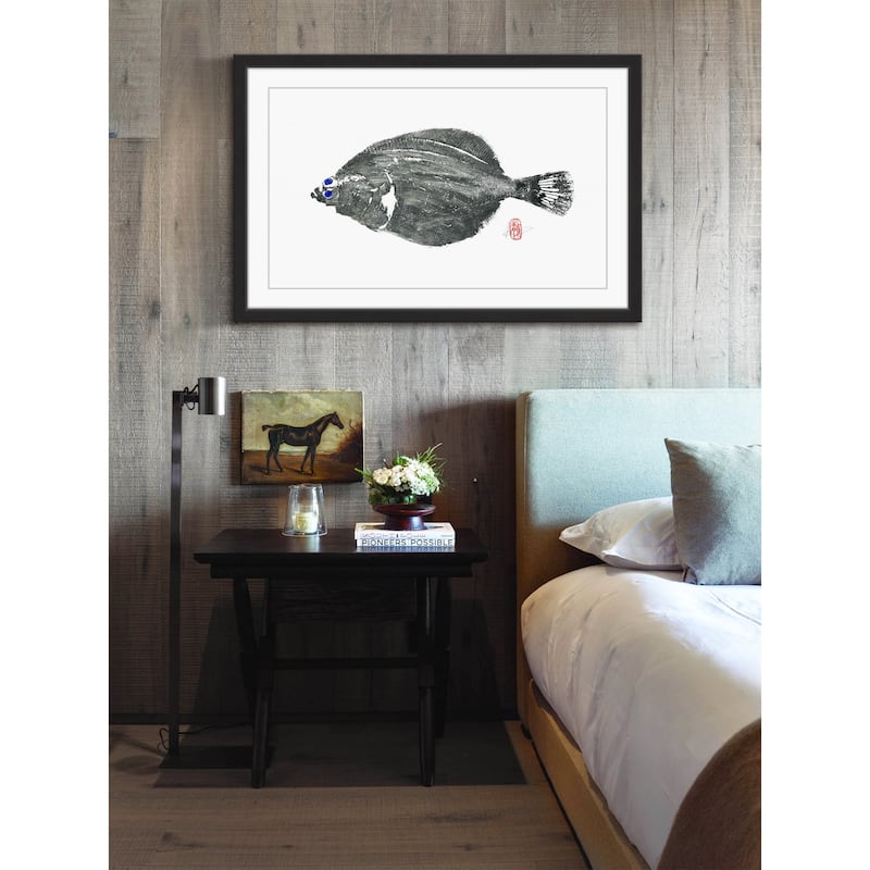 'Parrot Fish' Framed Painting Print