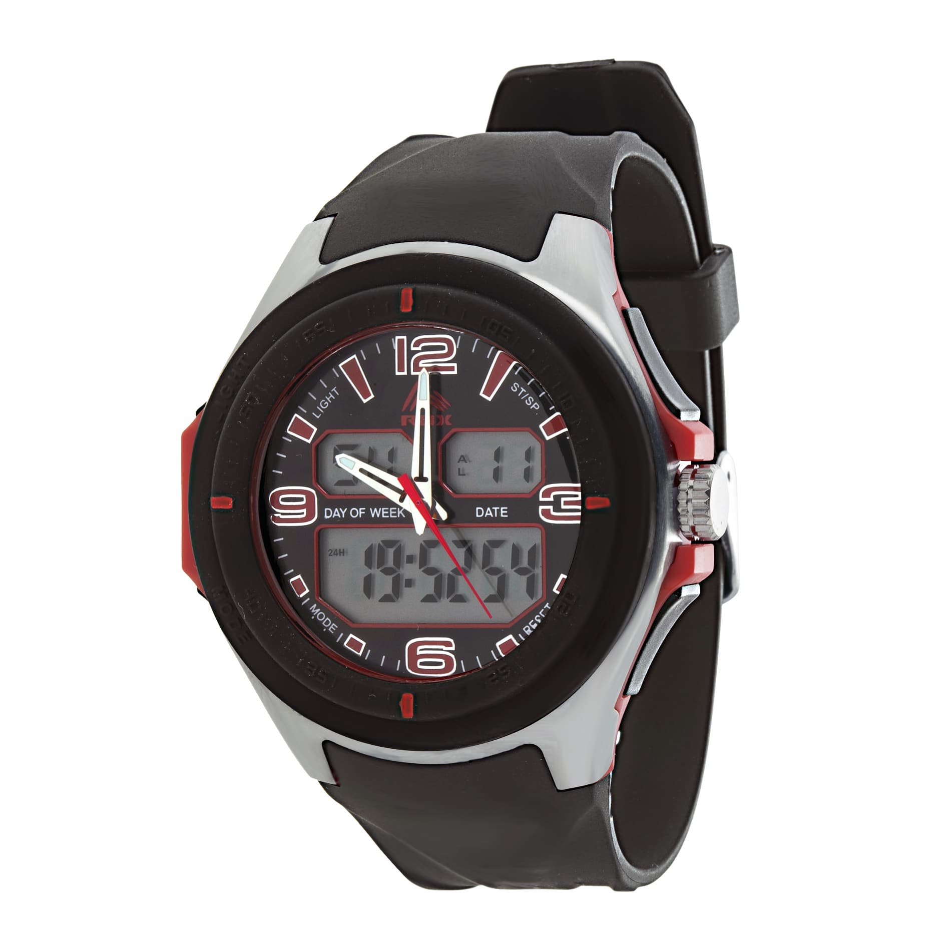 Shop Rbx Active Analog Digital Multifunction Rubber Watch Red Overstock 14523060 - multi rbx download