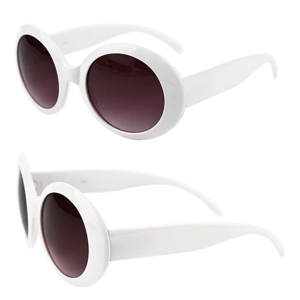 Pop Fashionwear P547 Women's Fashion Circle Round Jackie O Bold Chic Plastic Sunglasses