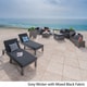Puerta Outdoor 13-piece Wicker Patio Set with Cushions by Christopher Knight Home - Thumbnail 1