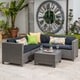 Puerta Outdoor 13-piece Wicker Patio Set with Cushions by Christopher Knight Home - Thumbnail 2