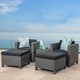 Puerta Outdoor 13-piece Wicker Patio Set with Cushions by Christopher Knight Home - Thumbnail 7