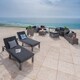 Puerta Outdoor 13-piece Wicker Patio Set with Cushions by Christopher Knight Home - Thumbnail 8