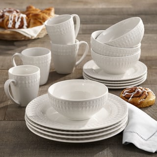 Amelie Porcelain 16 Piece Dinnerware Set