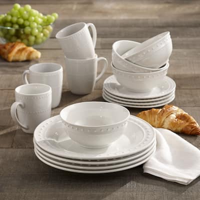 American Atelier Elle Decor Monique Porcelain 16-piece Dinnerware Set