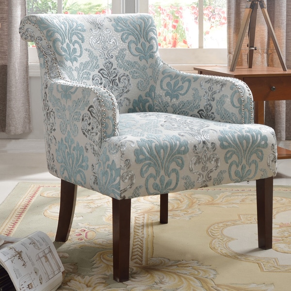 Teal And Gray Accent Chair