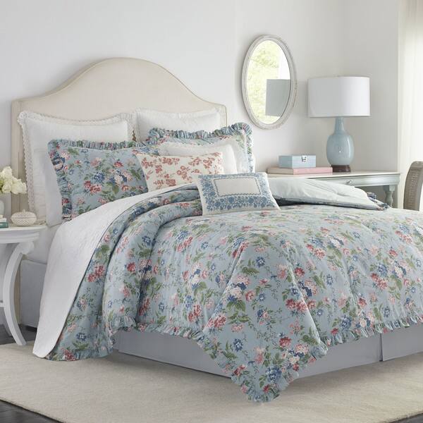Shop Laura Ashley Olivia Comforter Set Free Shipping Today