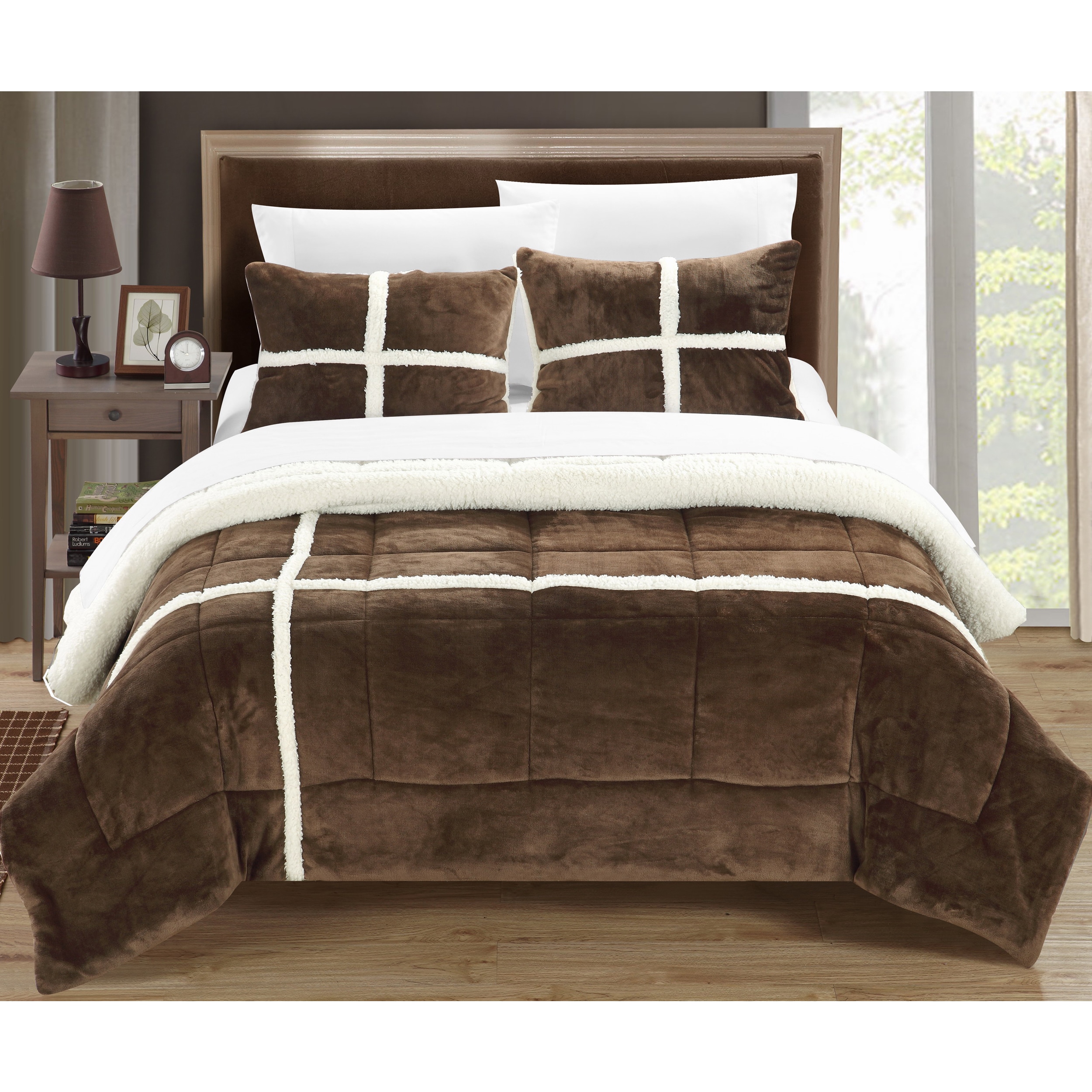 Chic Home Chiron Brown 7 Piece Comforter Set On Sale Overstock 14533377 King