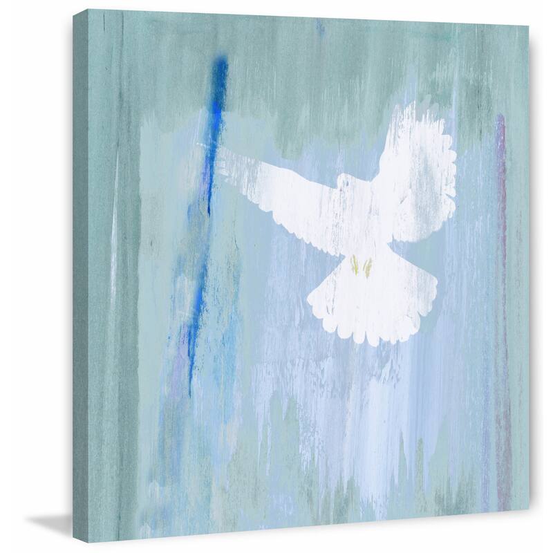 'Angelic Dove' Painting Print on Wrapped Canvas - Multi-Color