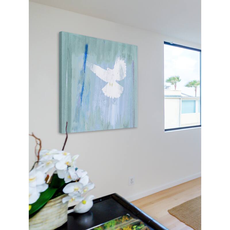 'Angelic Dove' Painting Print on Wrapped Canvas - Multi-Color
