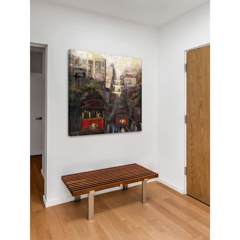 'Up and Down San Francisco' Painting Print on Wrapped Canvas - Multi-Color