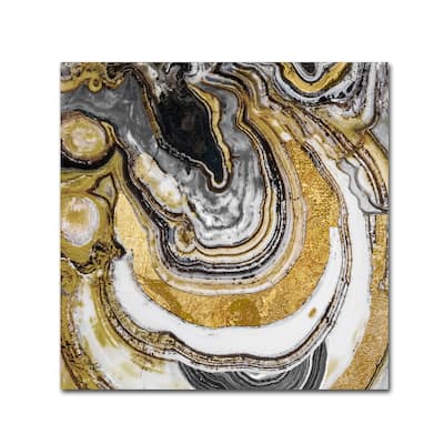 Color Bakery 'Stone Prose' Canvas Art - Gold
