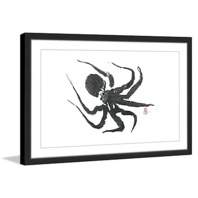 'Hunting Octopus' Framed Painting Print