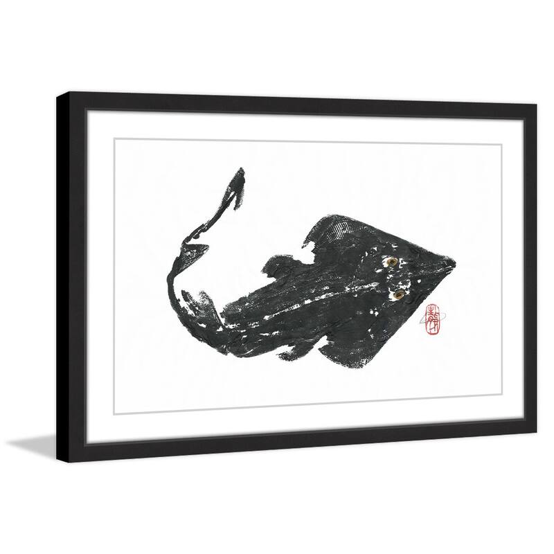 ‘Violin Fish’ Framed Painting Print - Bed Bath & Beyond - 14534990