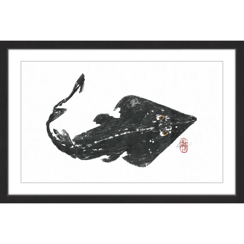 ‘Violin Fish’ Framed Painting Print - Bed Bath & Beyond - 14534990