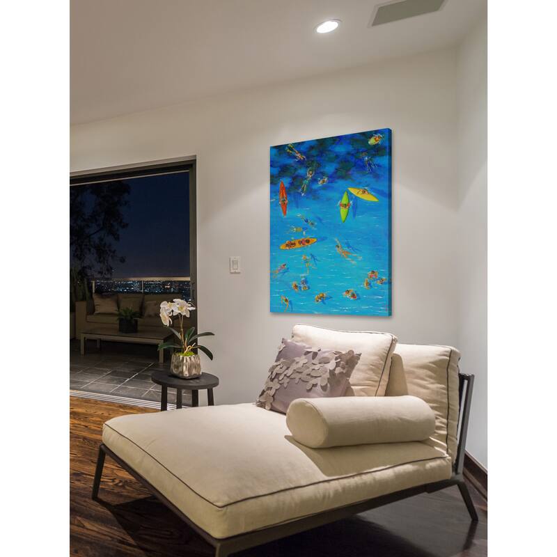 'Fun in the Sea' Painting Print on Wrapped Canvas - Multi-Color