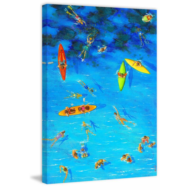 'Fun in the Sea' Painting Print on Wrapped Canvas - Multi-Color