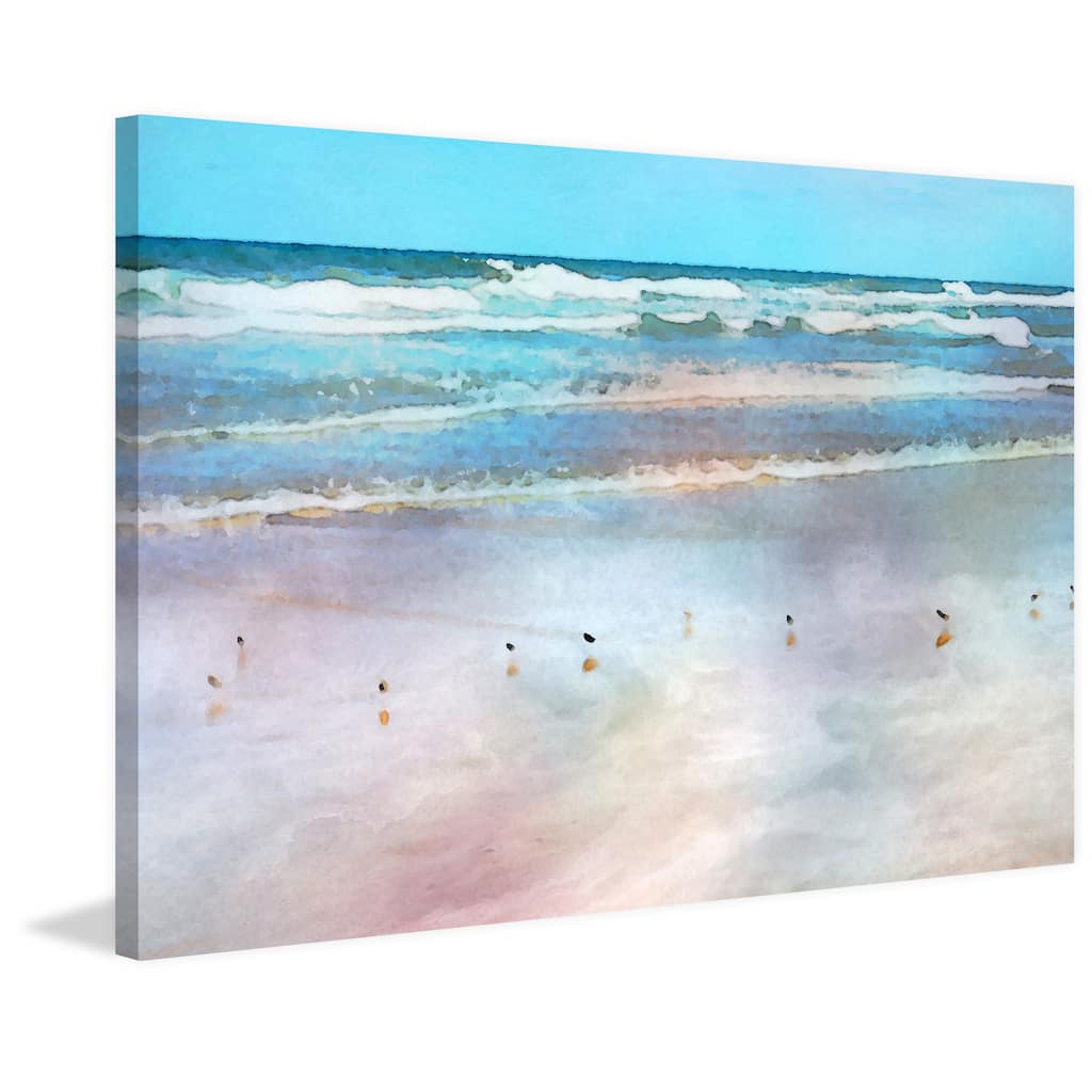 'Tranquil Horizon' Painting Print on Wrapped Canvas - Multi-Color