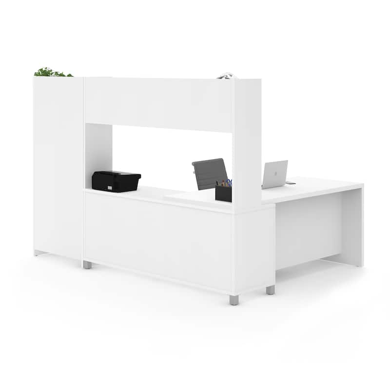 Pro-Linea L-Desk with Bookcase