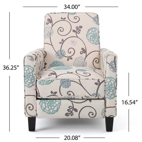 Darvis Floral Recliner Club Chair by Christopher Knight Home Bed Bath & Beyond 14536411