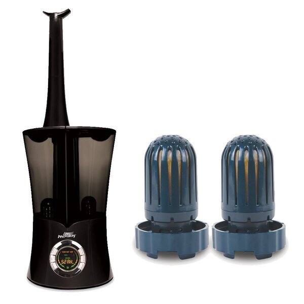 Air Innovations Dual Tank Ultrasonic Humidifier In Black W 2 Pack Filters Overstock 14536458
