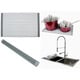 preview thumbnail 15 of 18, 20-3/8 Inch Silicone Multipurpose Roll-up Dish Rack For Stainless Steel Kitchen / Island / Bar Sinks